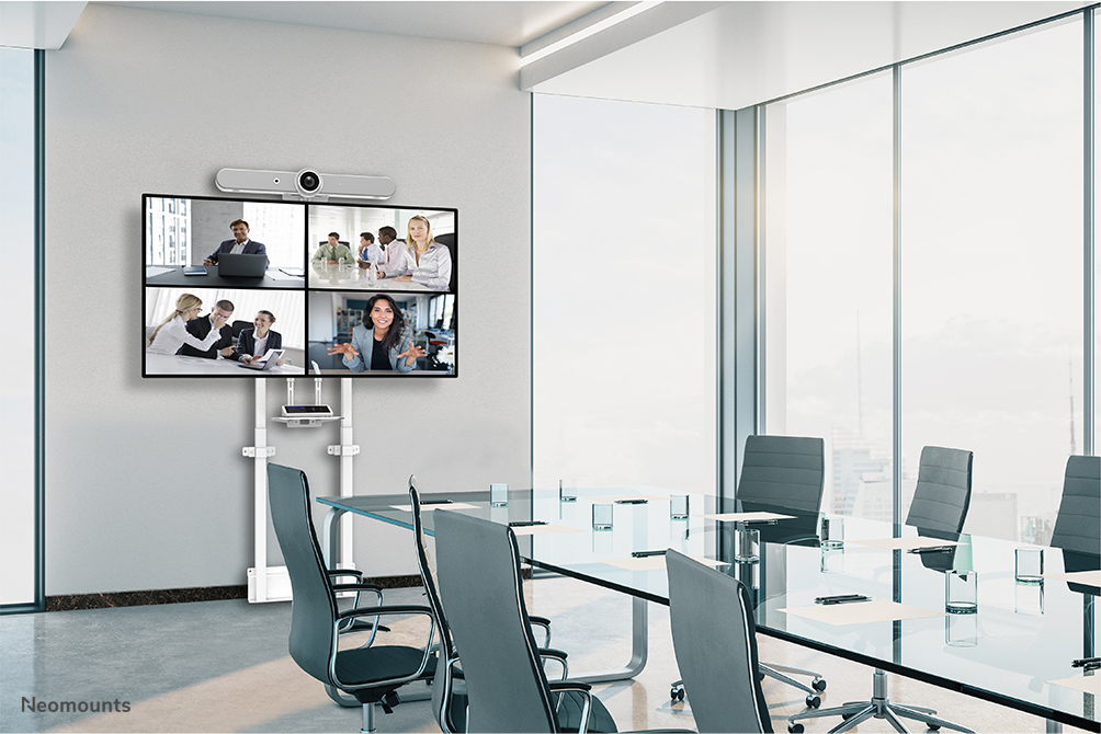 Neomounts WL55-875WH1TV-Bodenständer 55-100" - Wand - motorisiert - TÜV